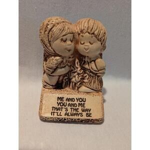 Figurine YOU And ME THE WAY IT'LL ALWAYS BE W-138 Statue PAULA 1970 Vintage